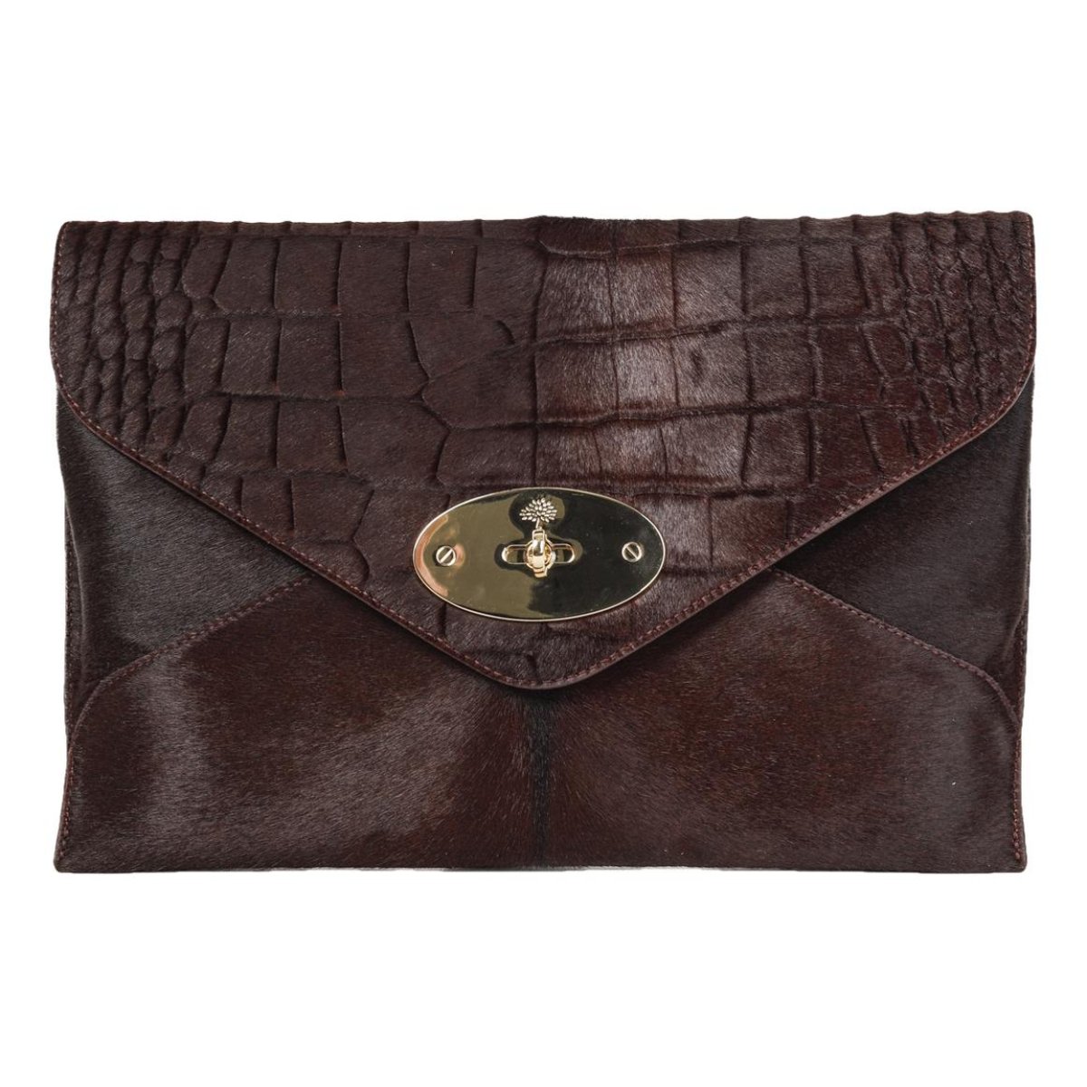 Willow pony-style calfskin clutch bag