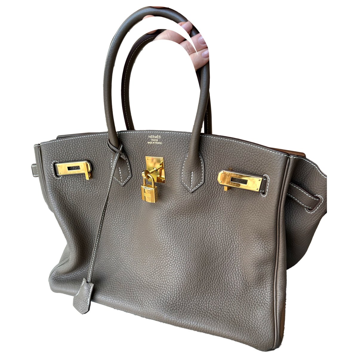 Birkin 35 leather handbag