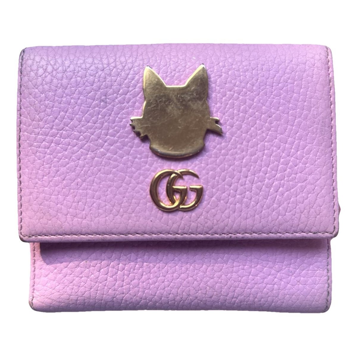 Interlocking leather wallet