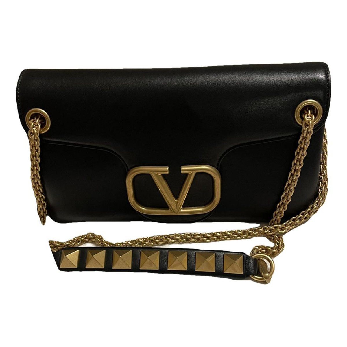Stud Sign leather handbag
