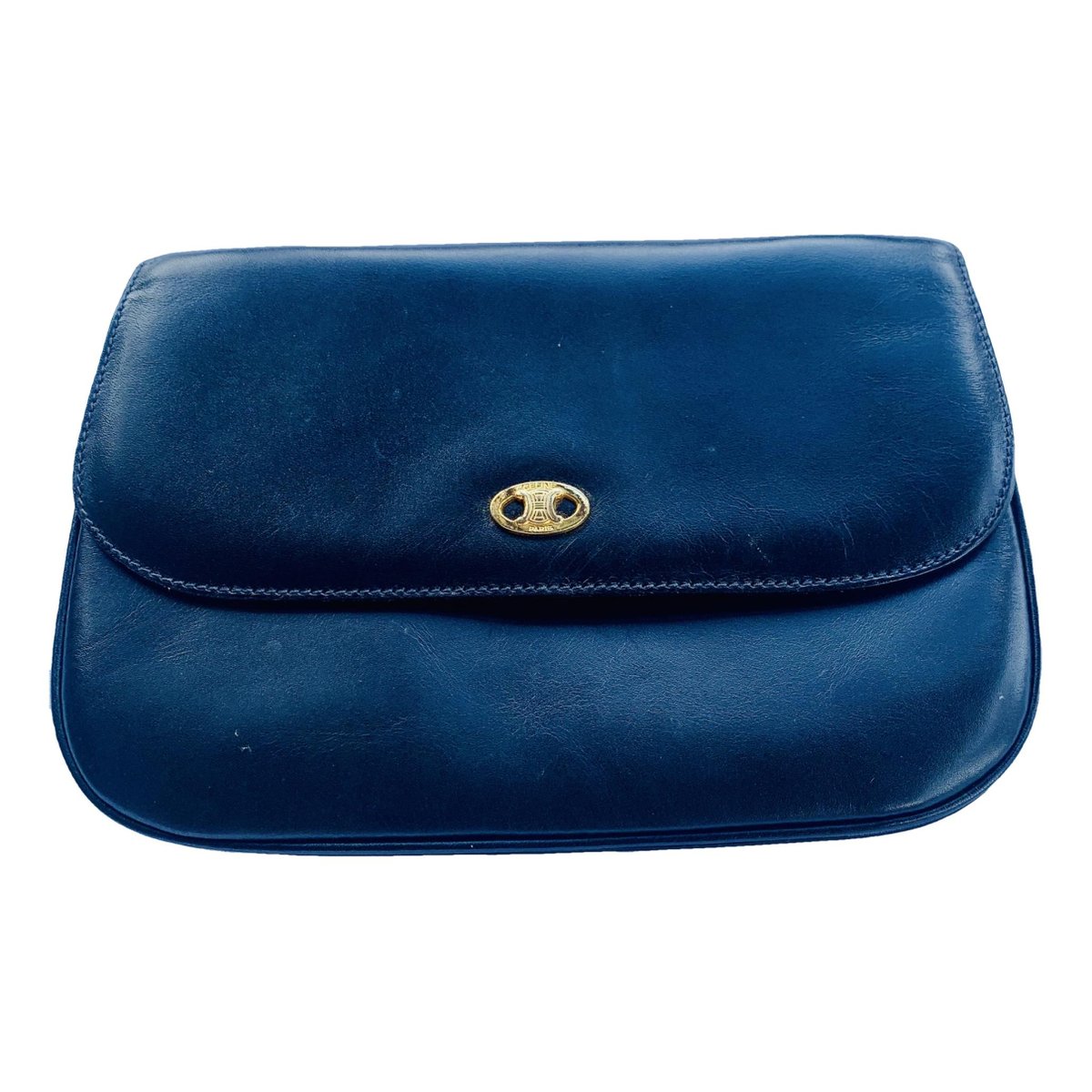 Triomphe leather clutch bag