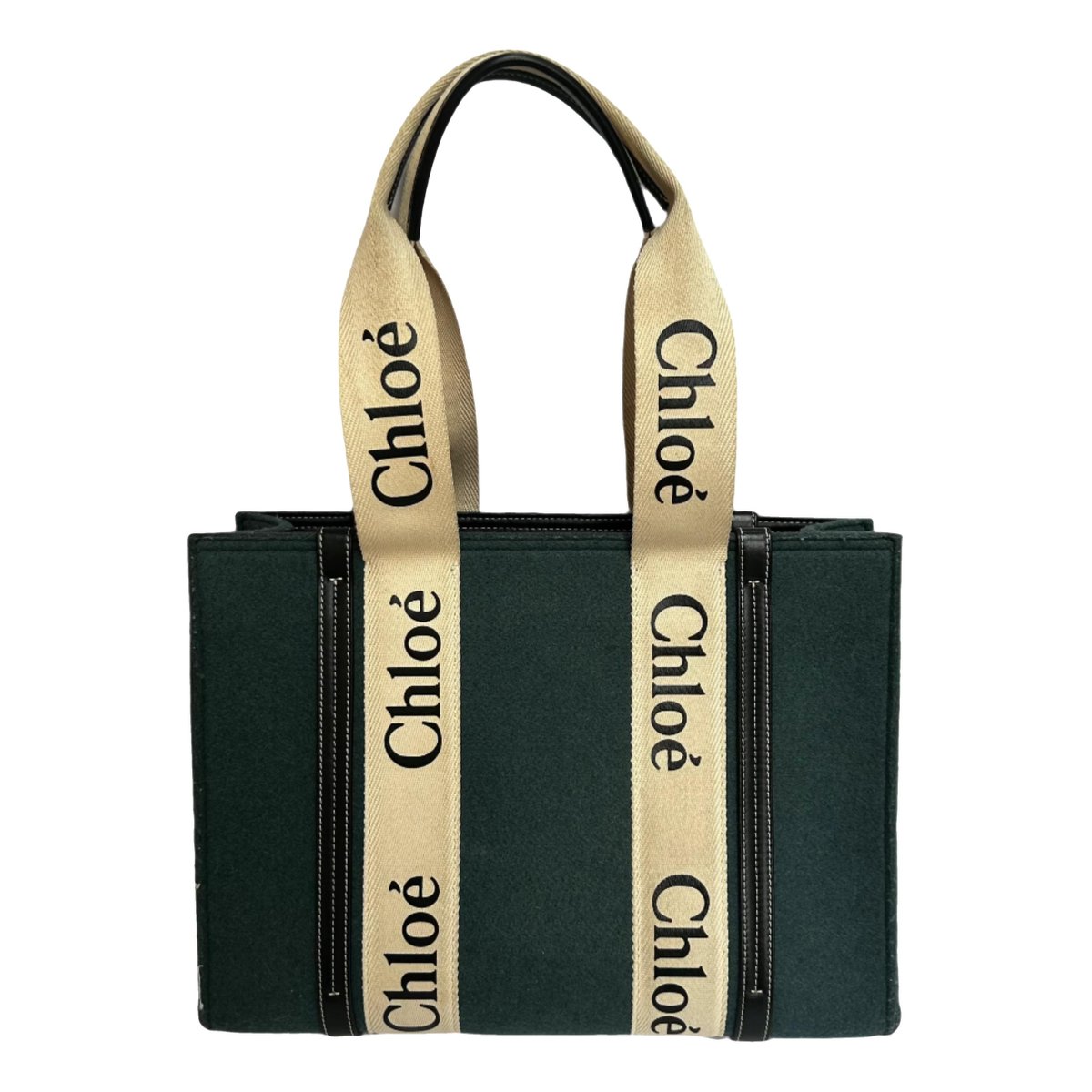 Woody wool tote