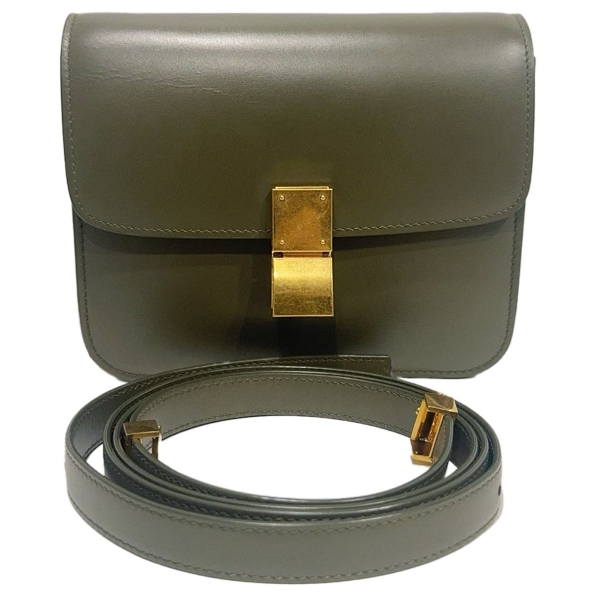 Classic leather crossbody bag
