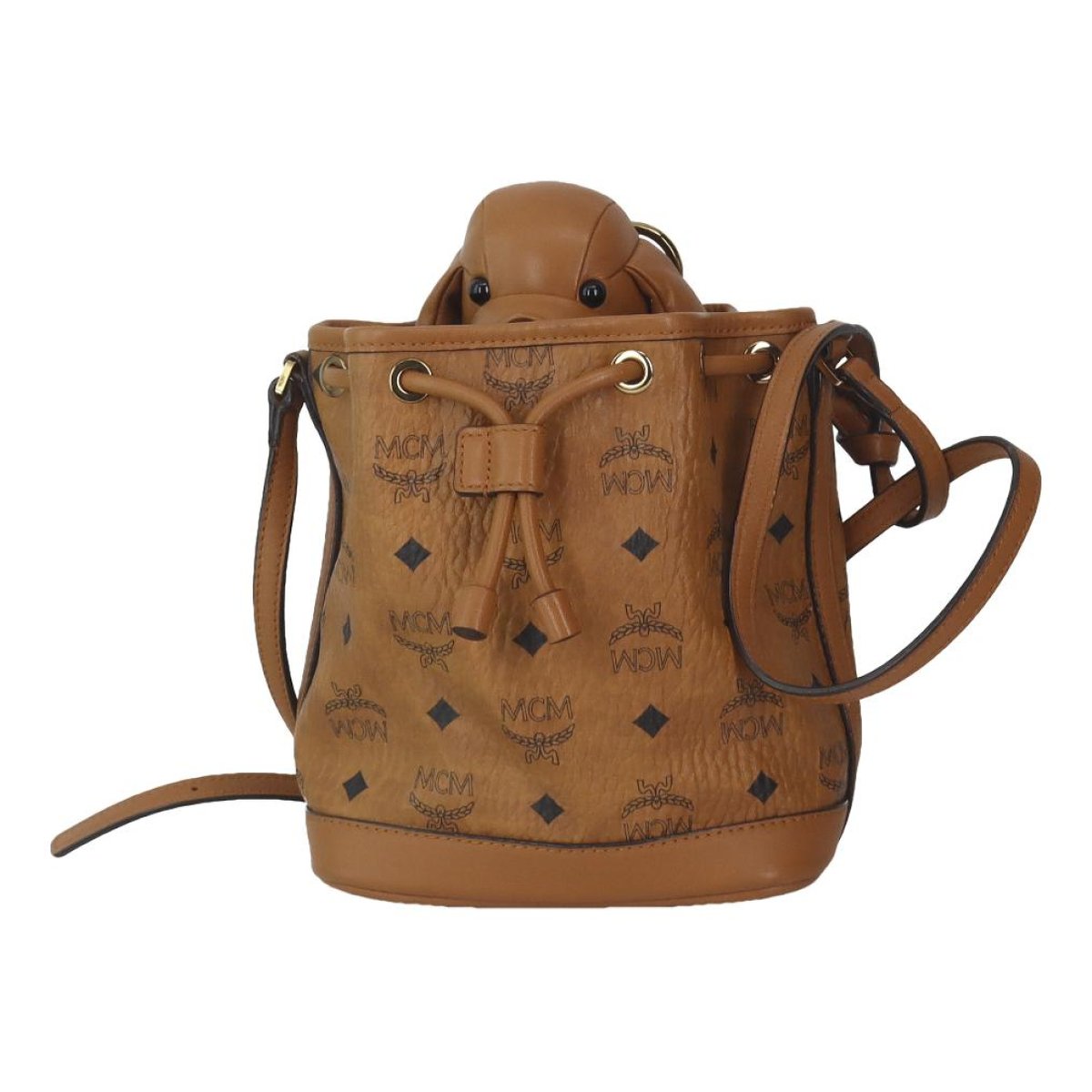 Heritage Drawstring vinyl crossbody bag