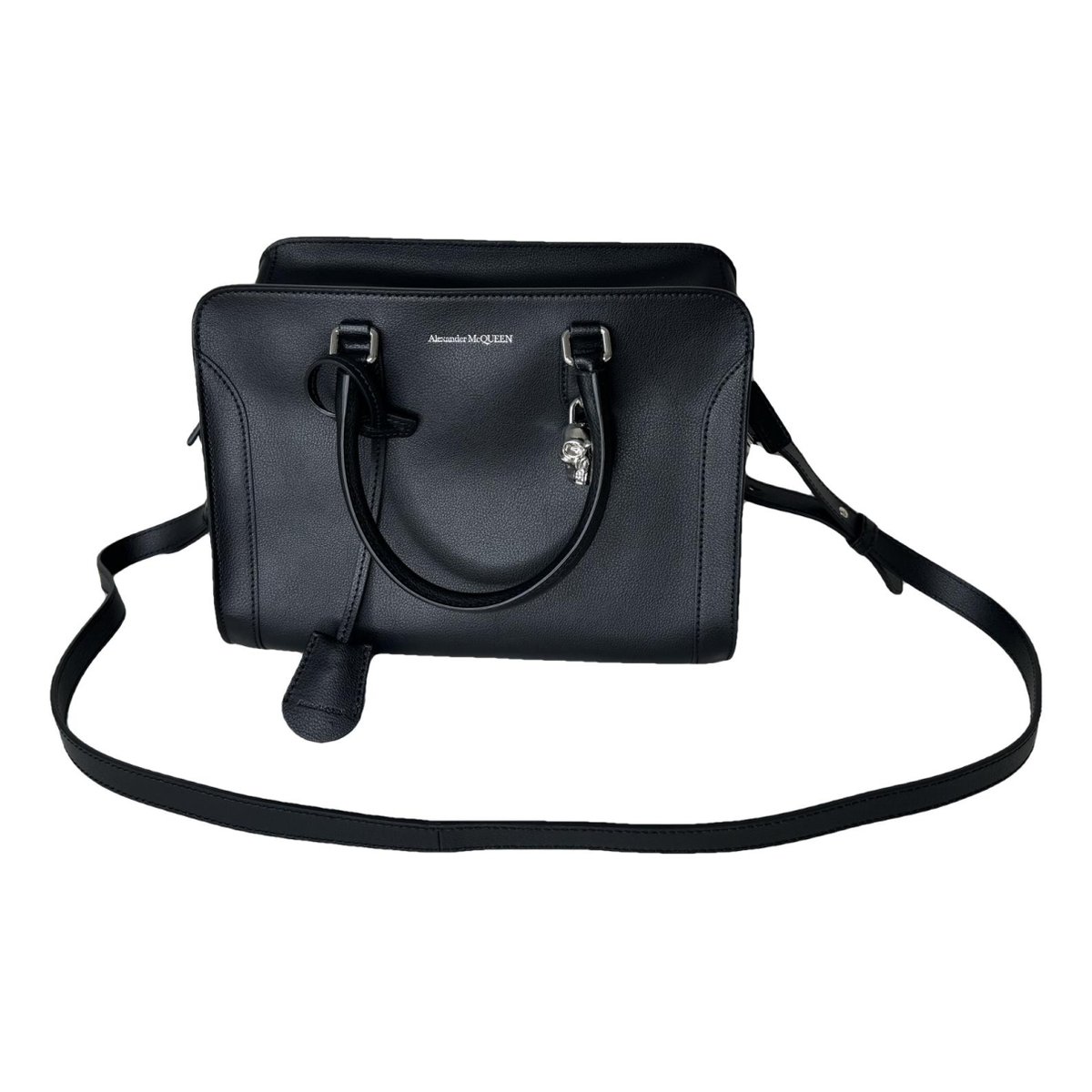Zippé leather handbag
