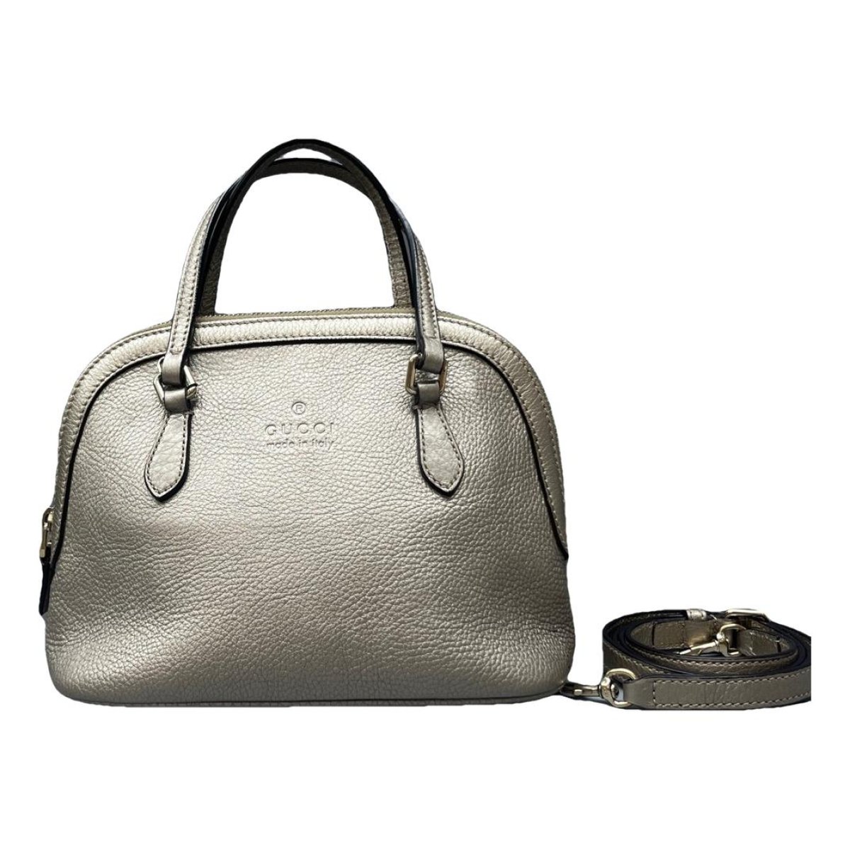 Dôme leather handbag