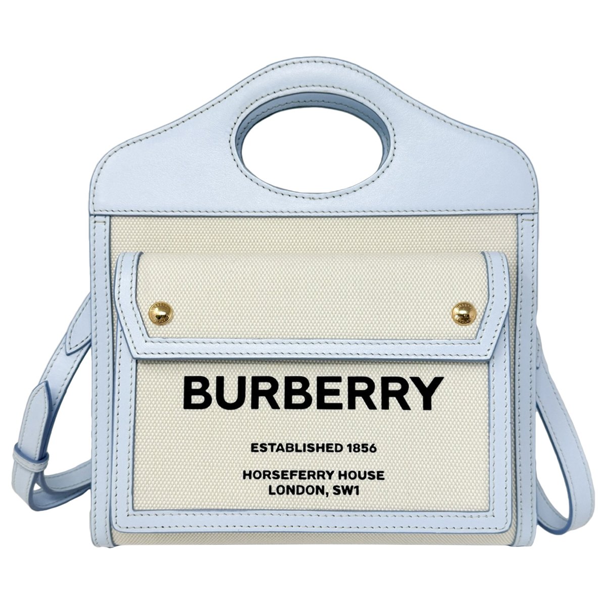 Pocket Mini leather handbag