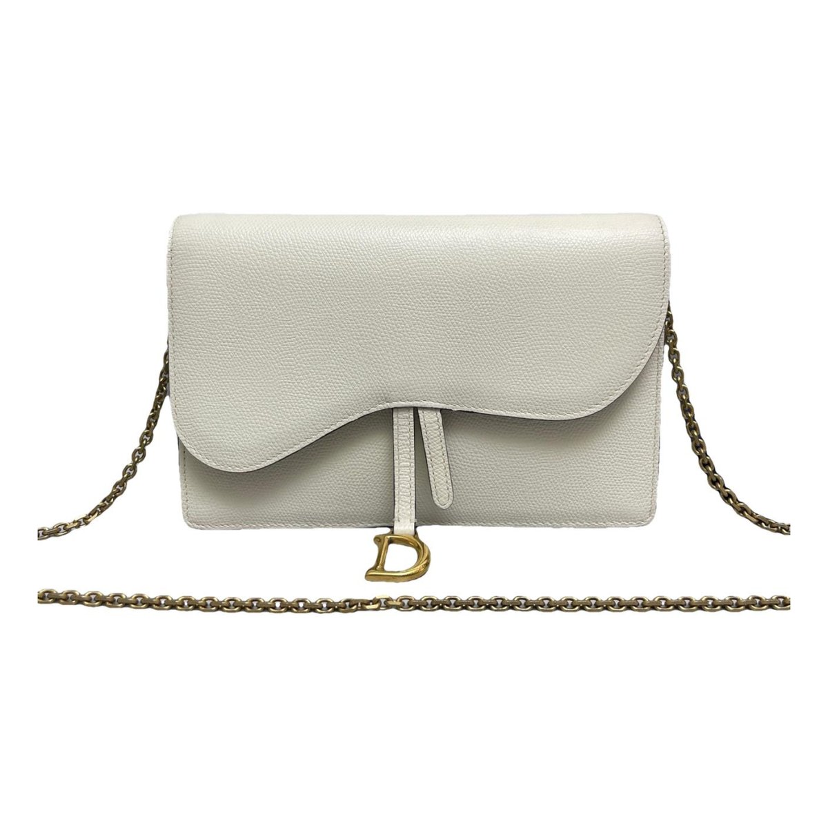 Saddle Wallet On Chain leather crossbody bag