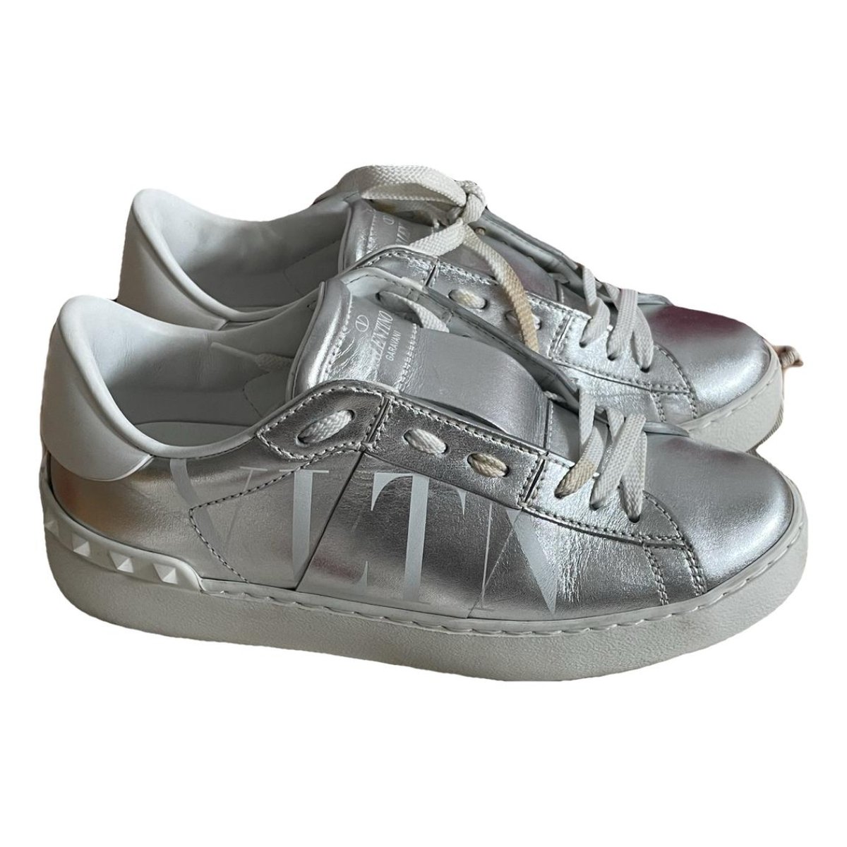 Open VLTN leather trainers