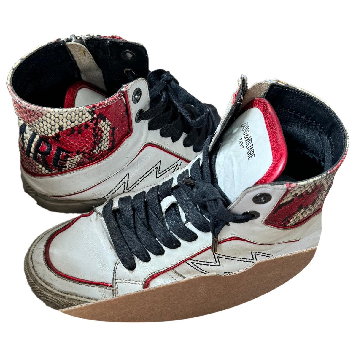 ZV1747 Flash leather trainers