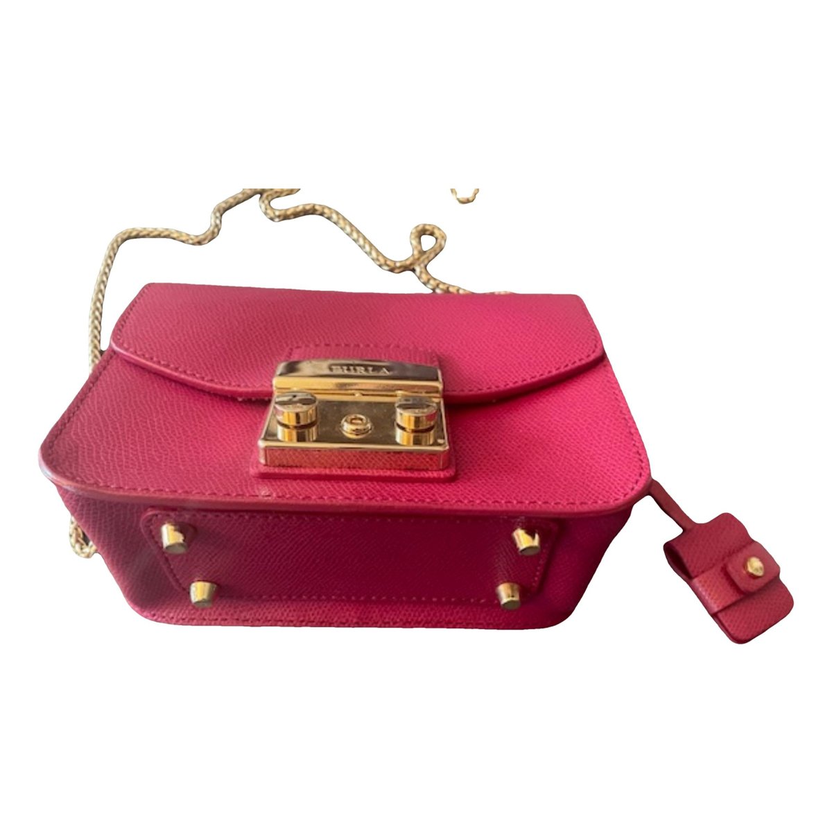 Metropolis leather clutch bag