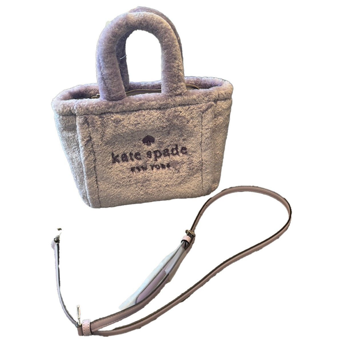 Faux fur handbag