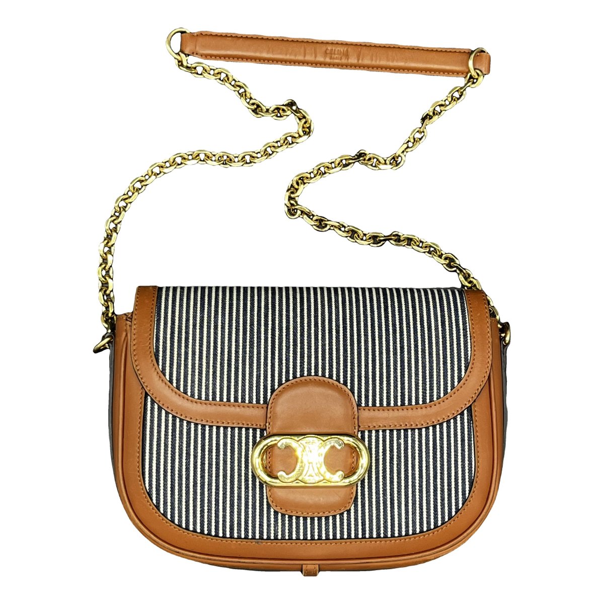 Triomphe Maillon leather crossbody bag