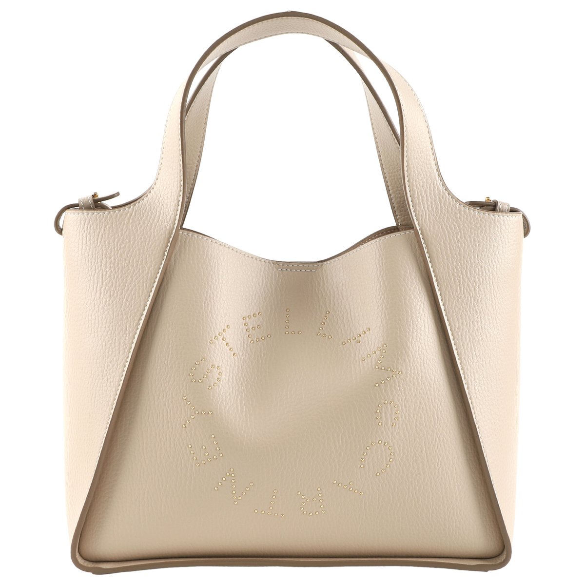 Logo vegan leather tote
