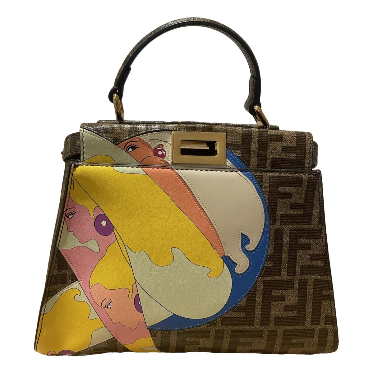 Peekaboo leather handbag