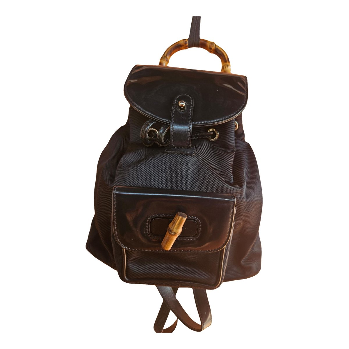 Bamboo Tassel Oval backpack
