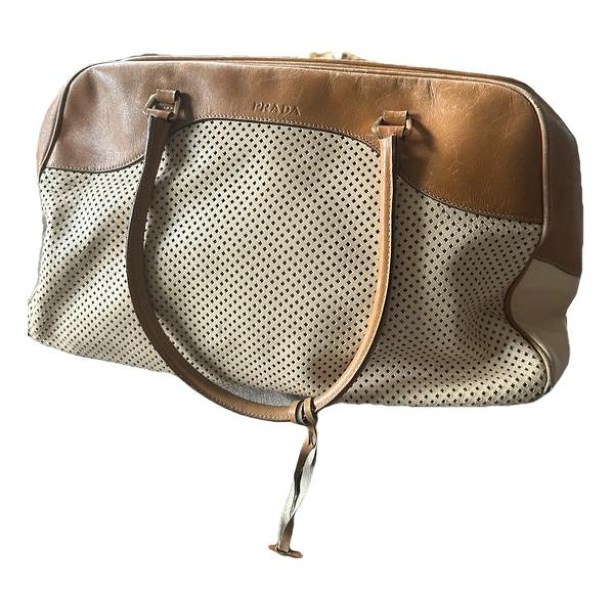 Bowling leather handbag