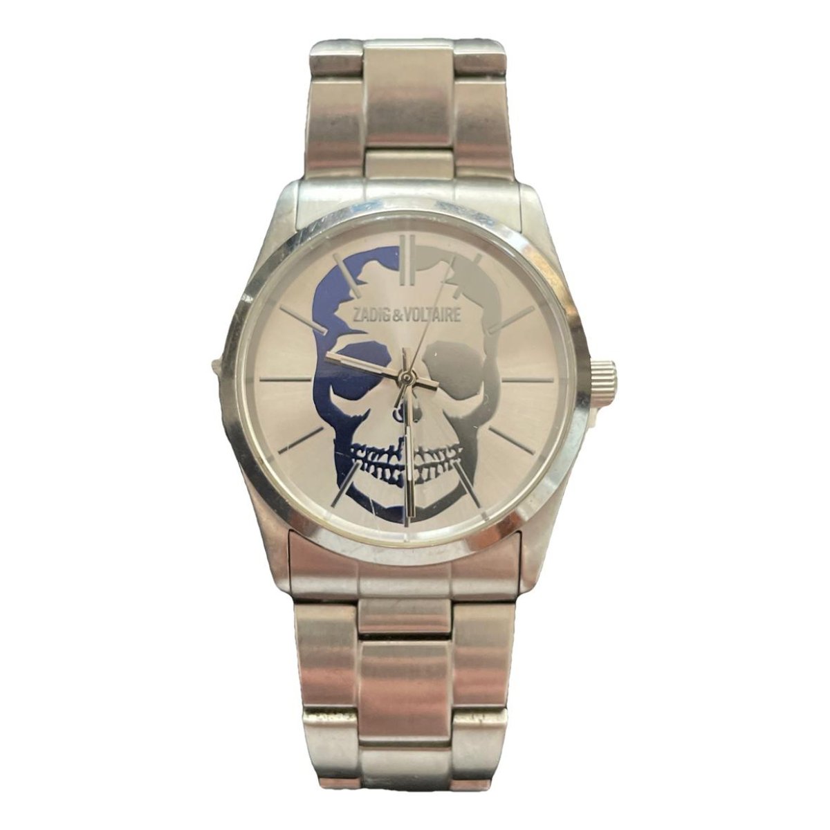 Tête de mort silver watch
