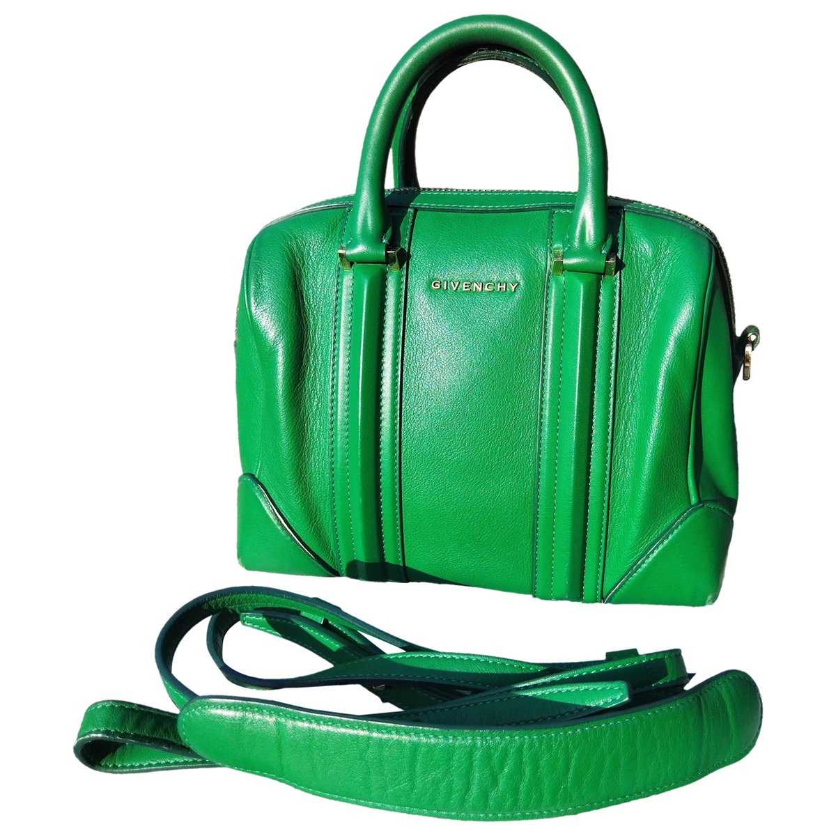 Lucrezia leather bowling bag