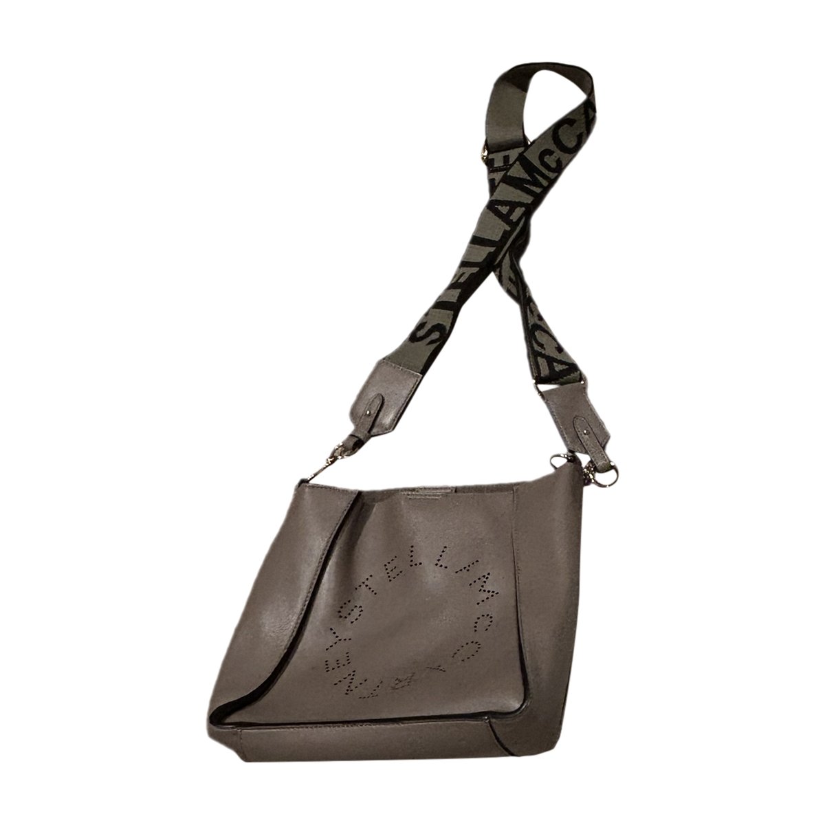 Logo vegan leather crossbody bag