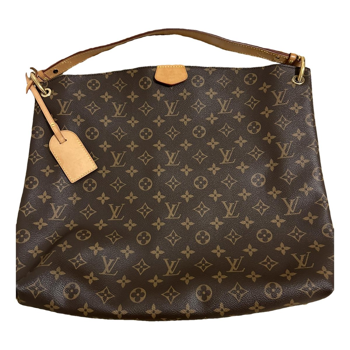 Graceful leather handbag
