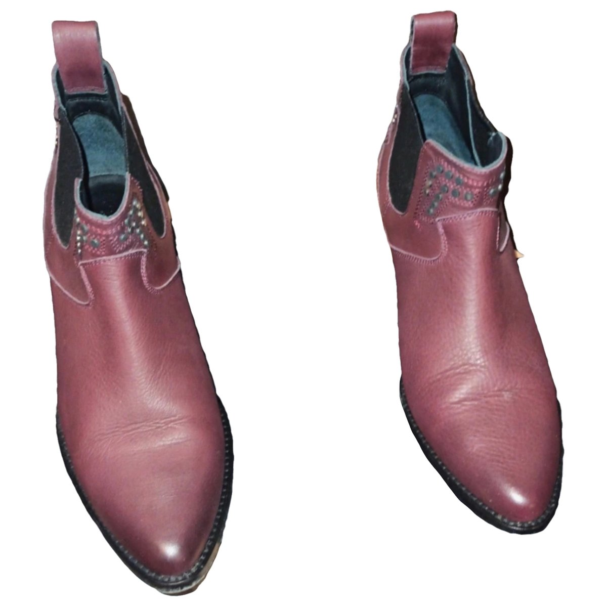 Break leather boots