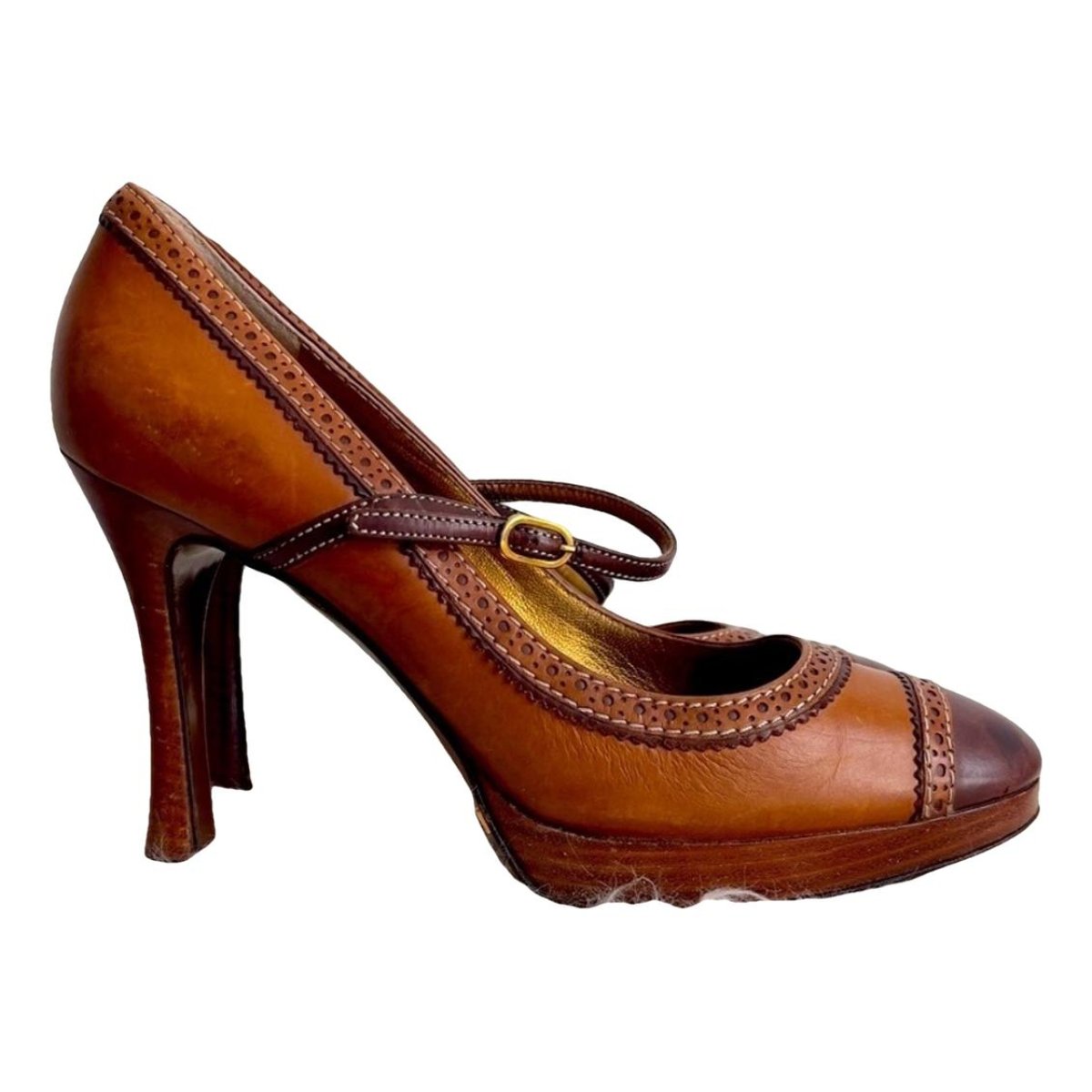 Mary Jane leather heels