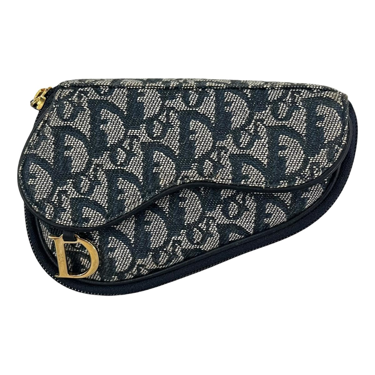 Saddle clutch bag