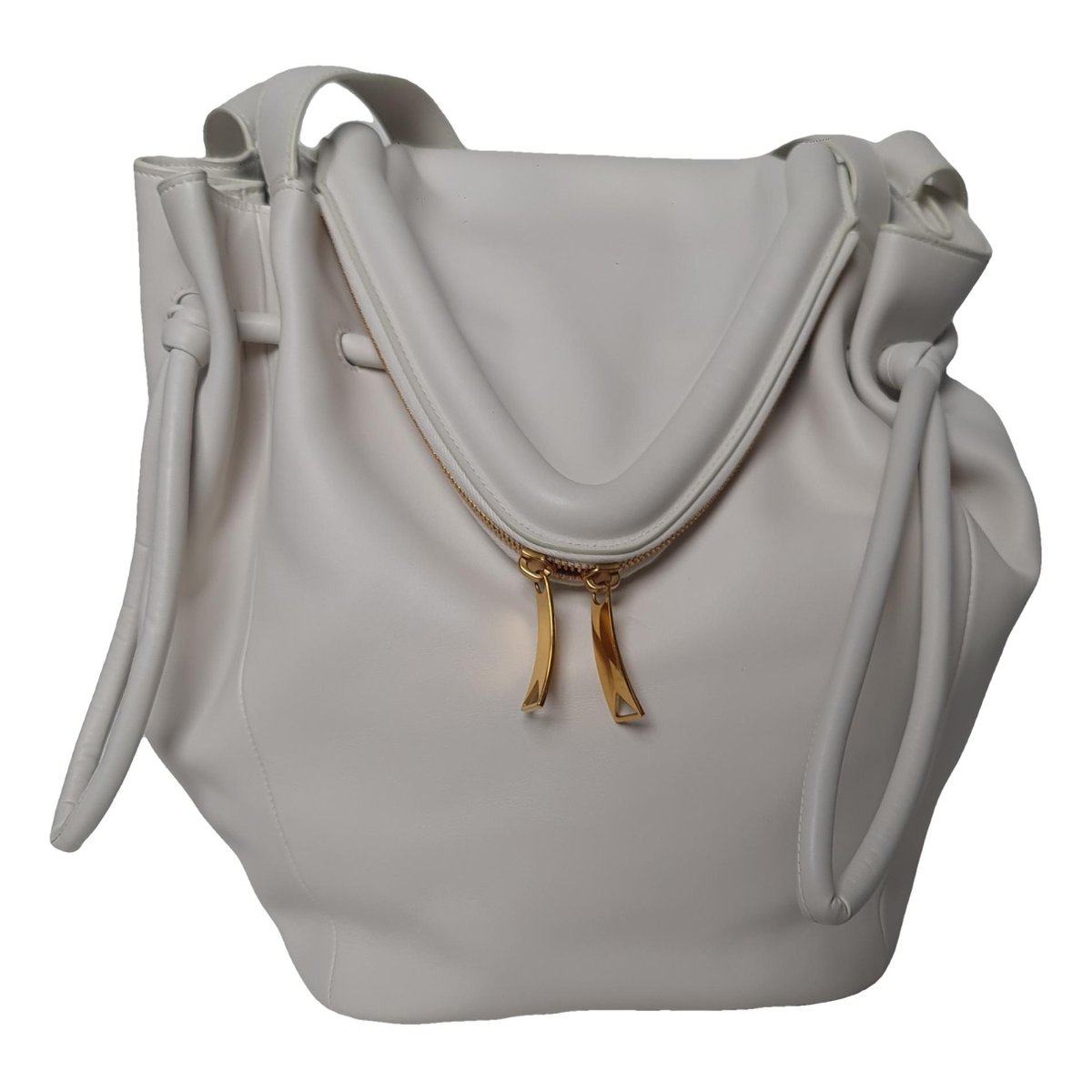 Beak leather crossbody bag