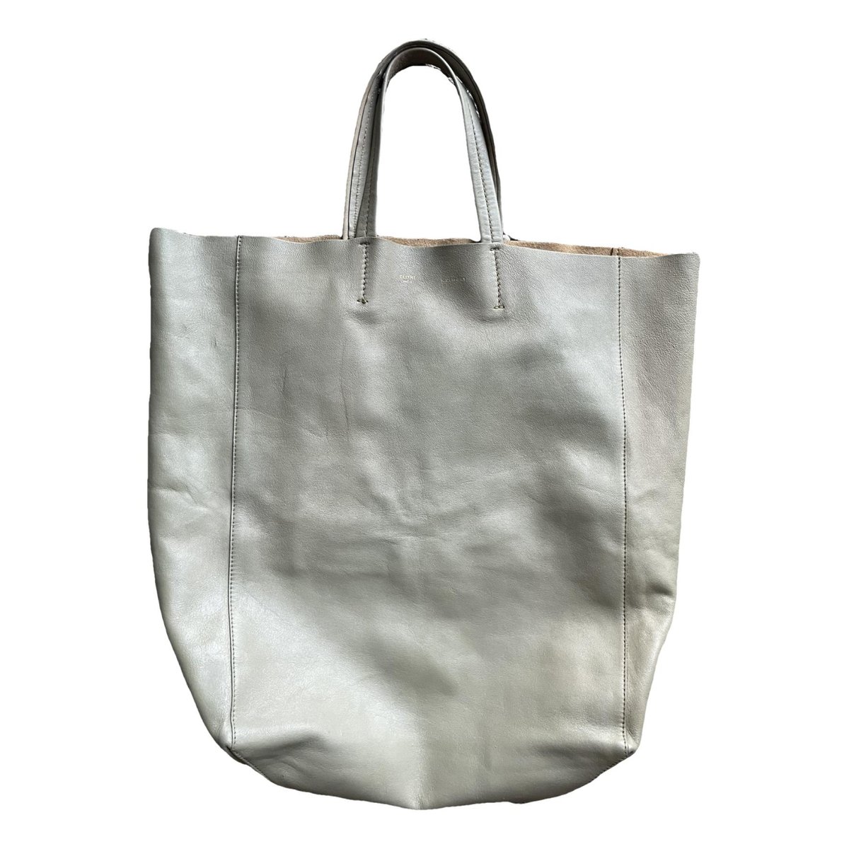 Cabas leather handbag