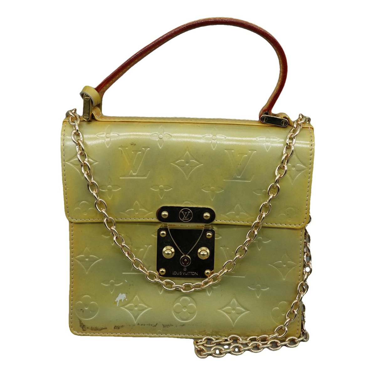 Spring street patent leather handbag