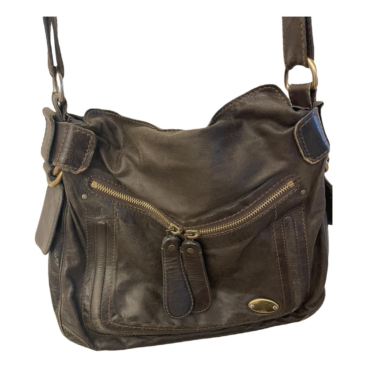 Bay leather handbag