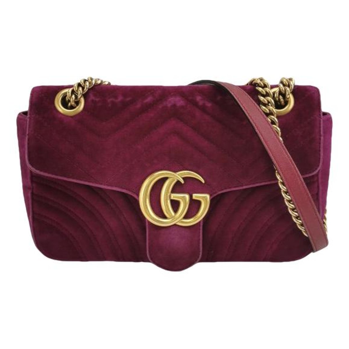GG Marmont Flap cloth crossbody bag