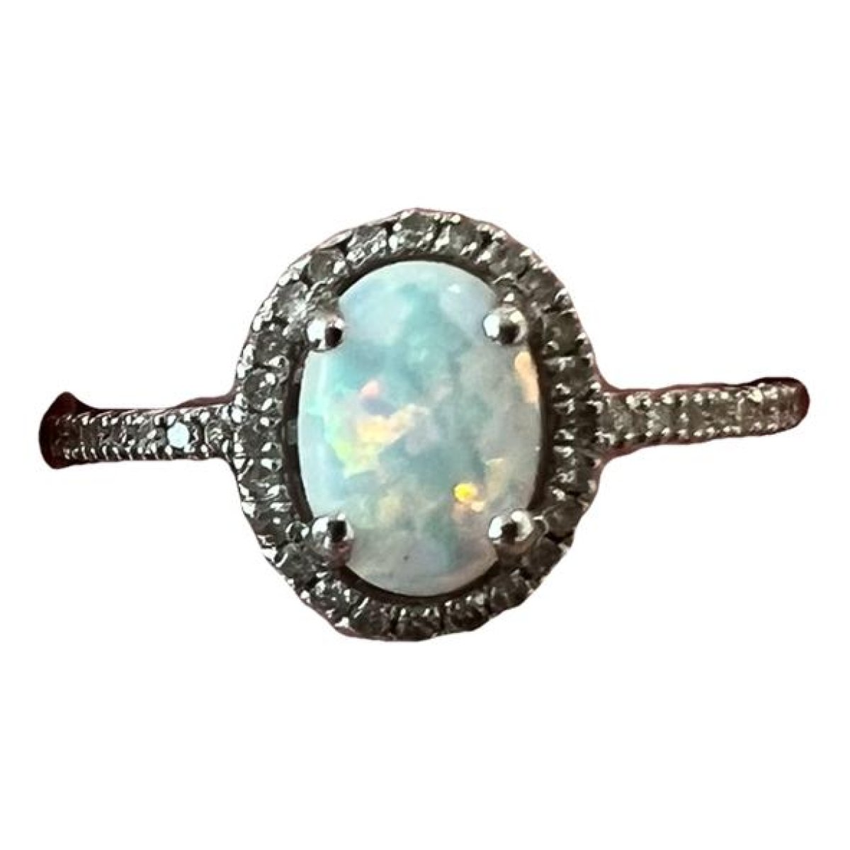 Opale silver ring