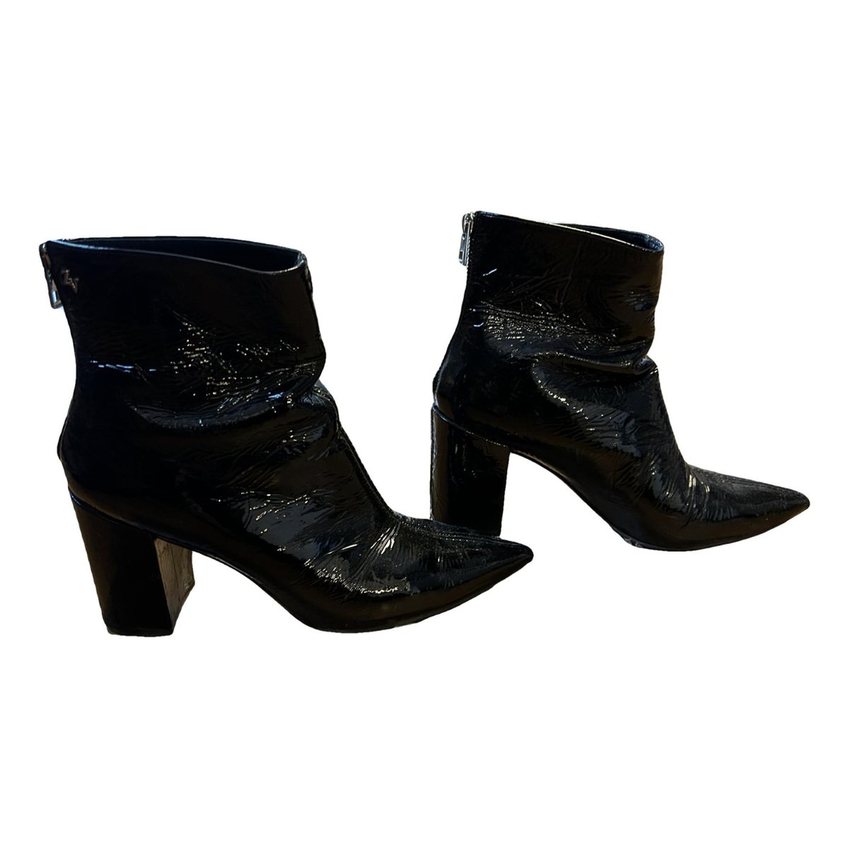 Teddy patent leather boots