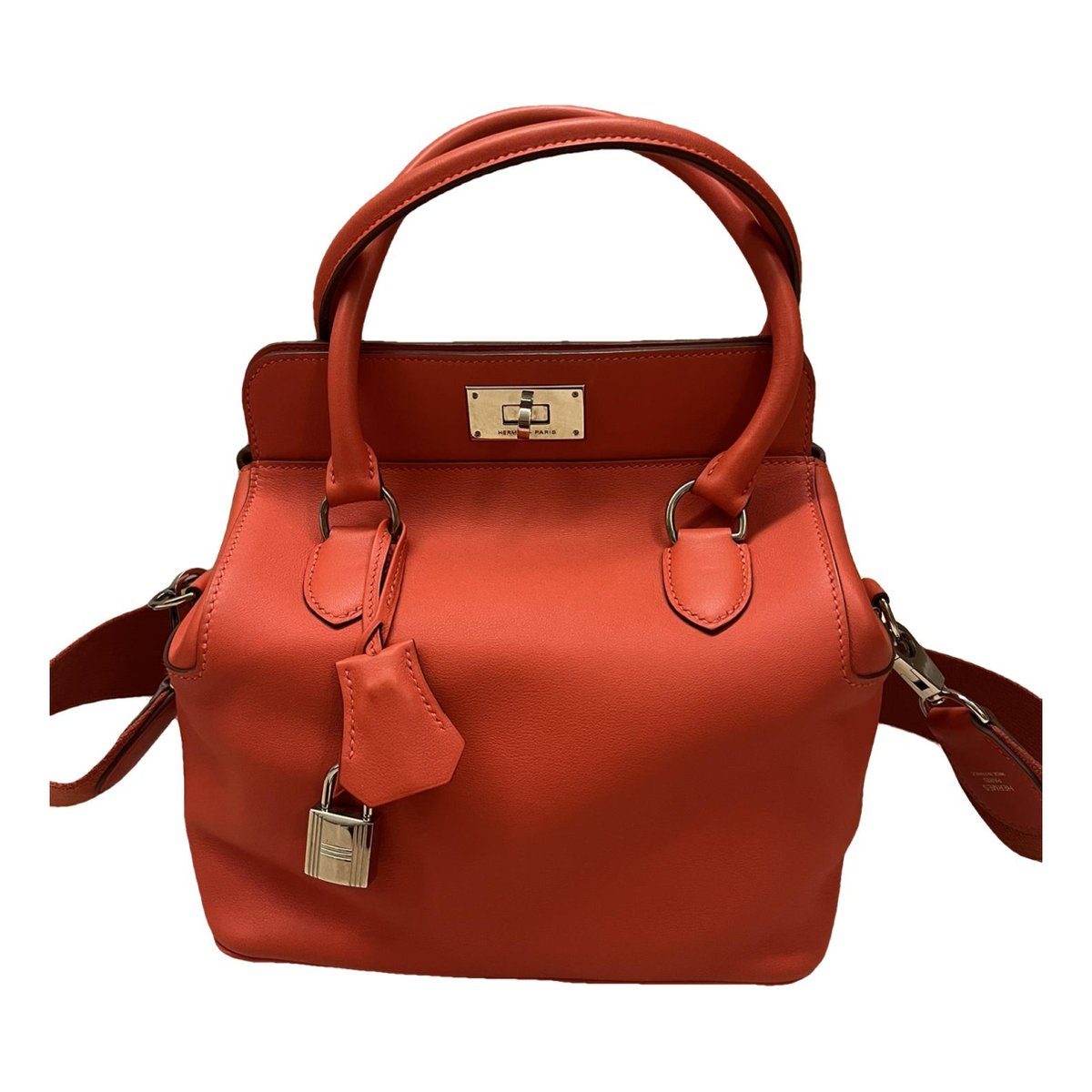 Toolbox leather handbag