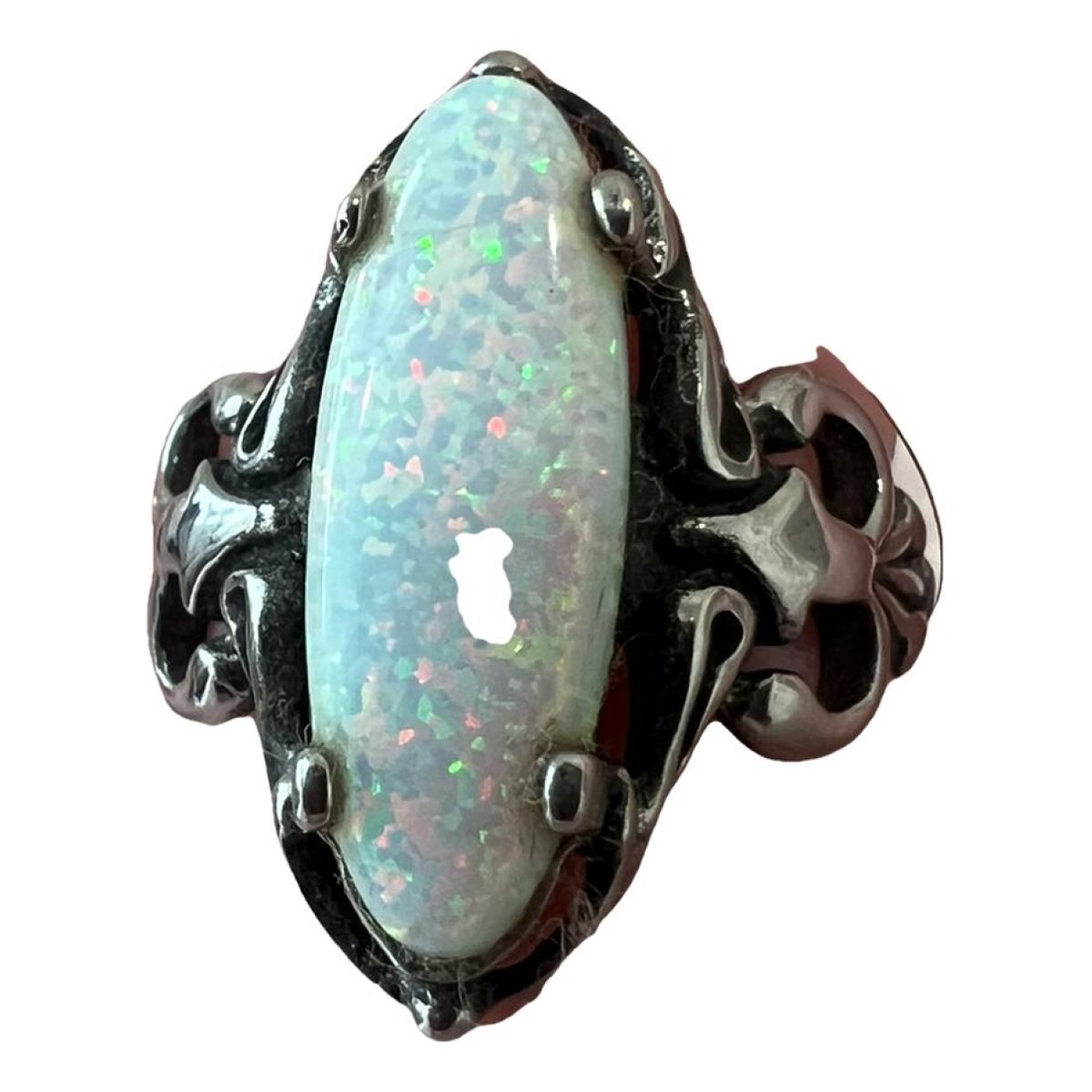Opale silver ring