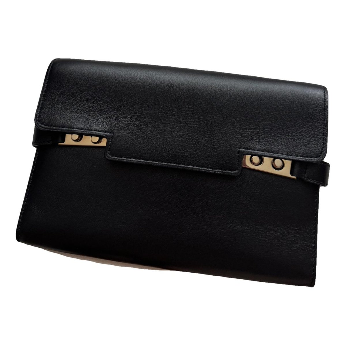 Tempête leather clutch bag