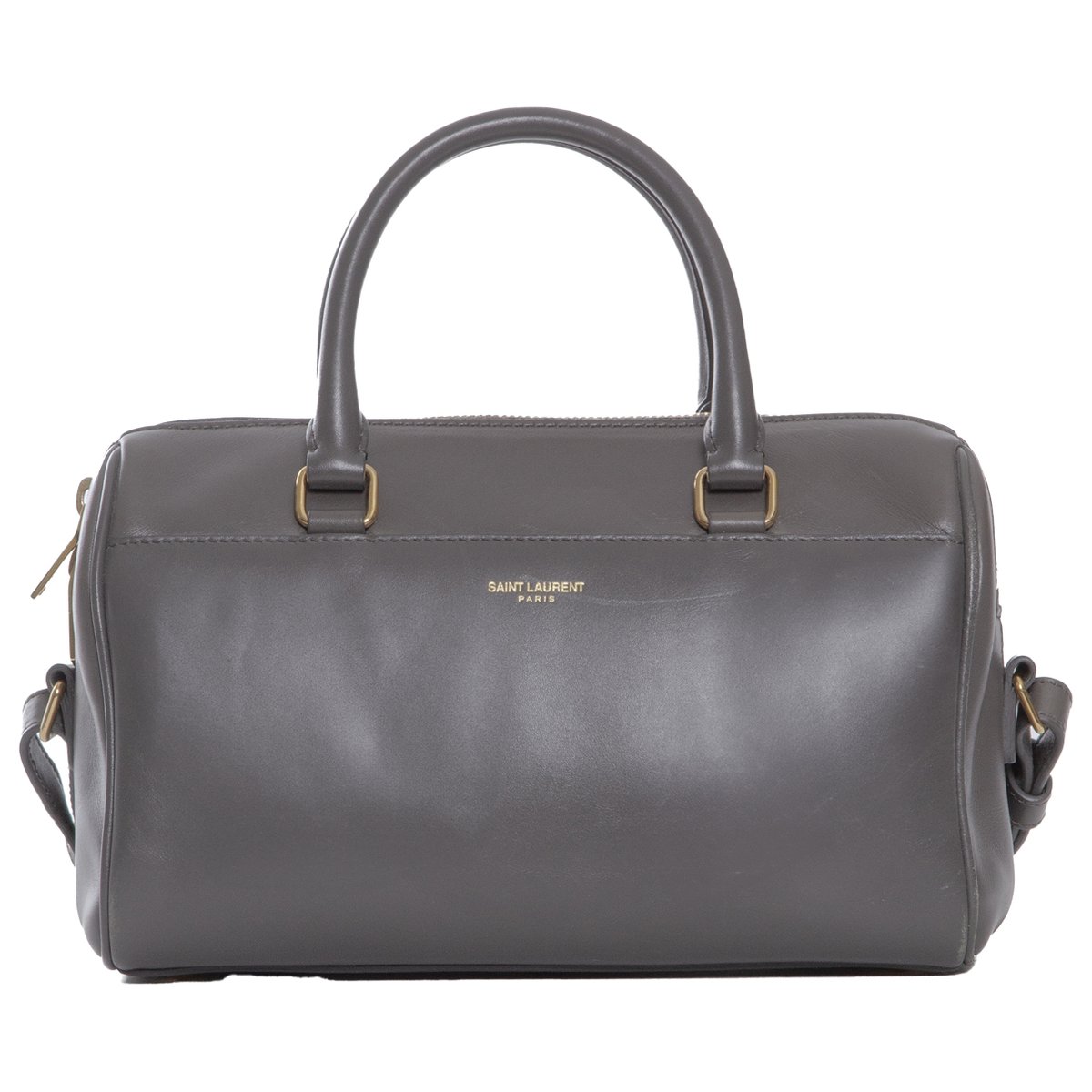 Duffle leather crossbody bag