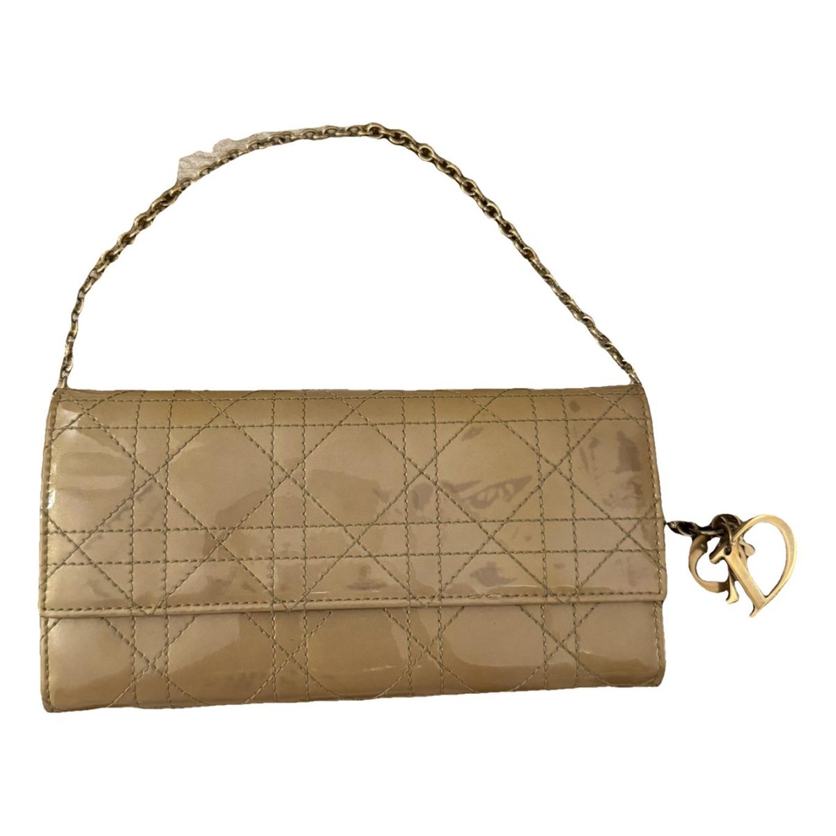 Lady Dior leather clutch bag
