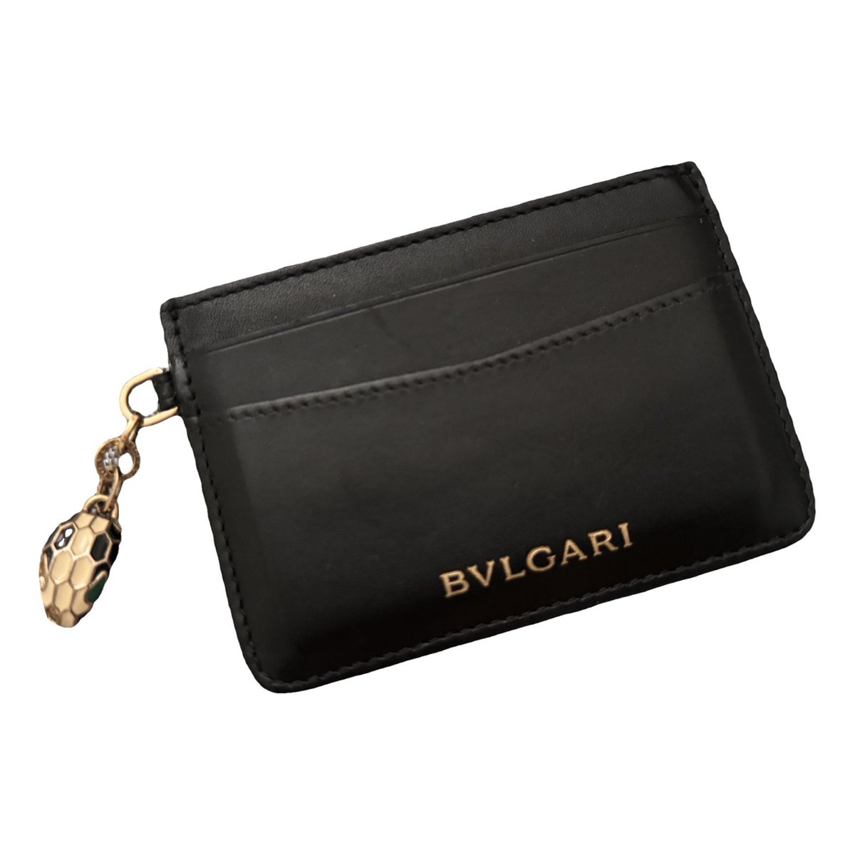 Serpenti leather wallet