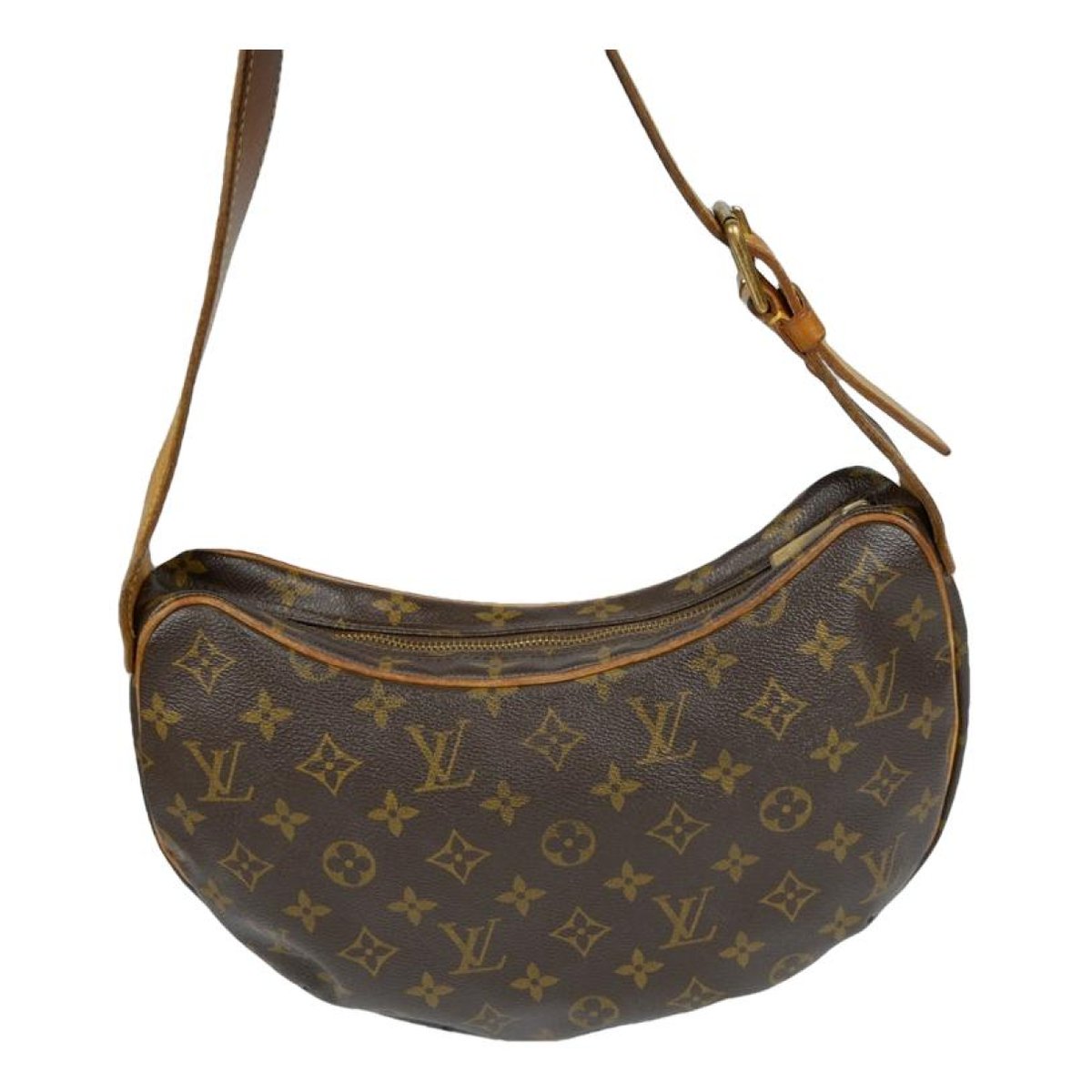 Croissant leather handbag