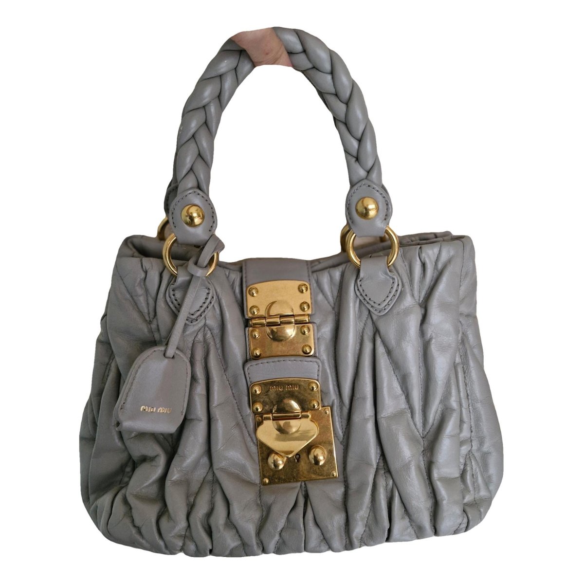 Matelassé leather mini bag