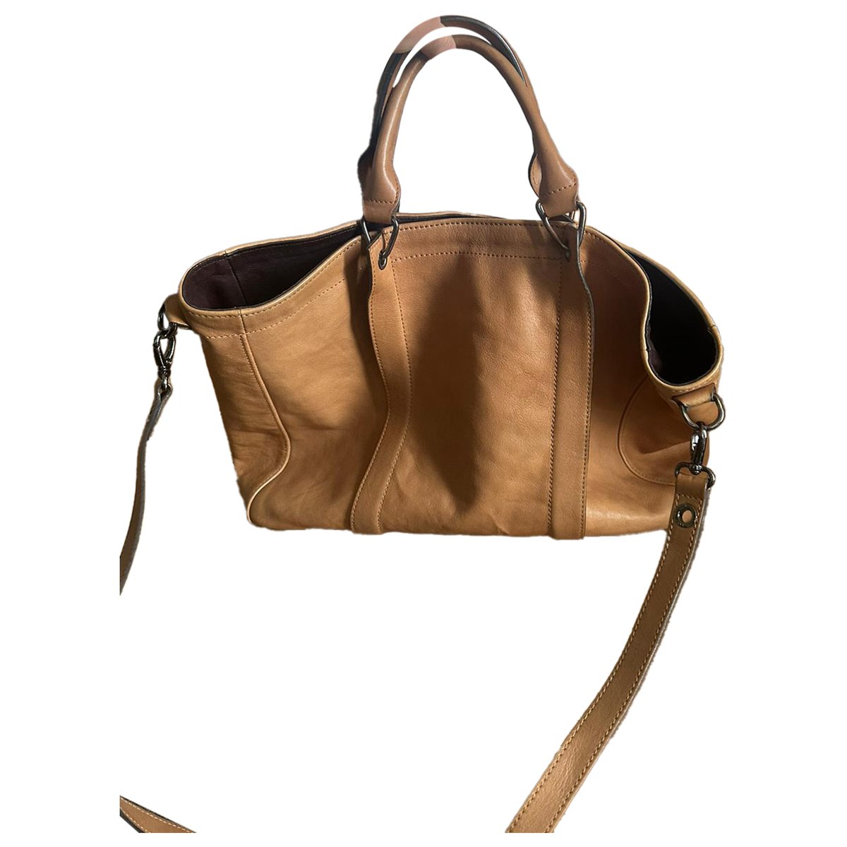 3D leather handbag