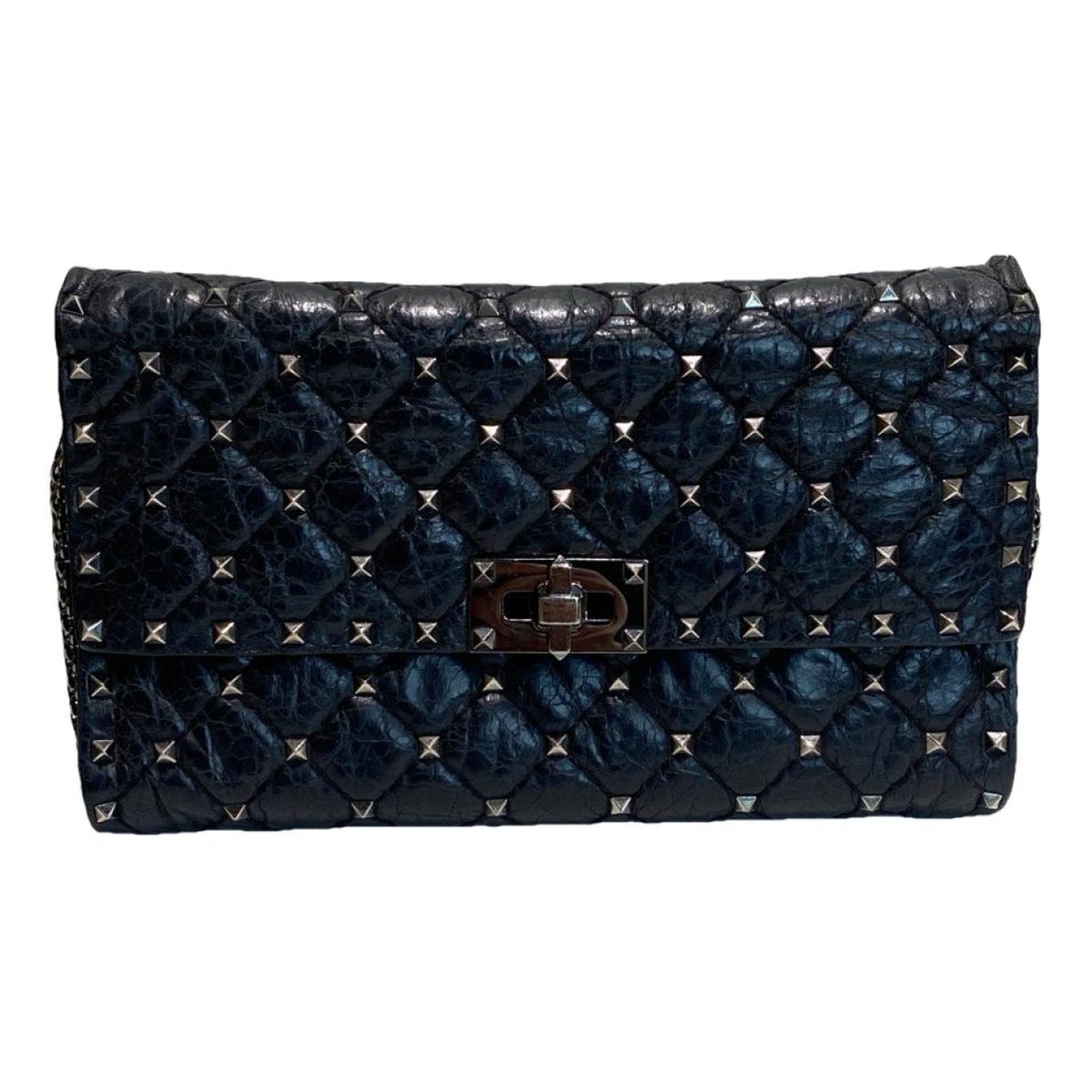 Rockstud spike leather crossbody bag