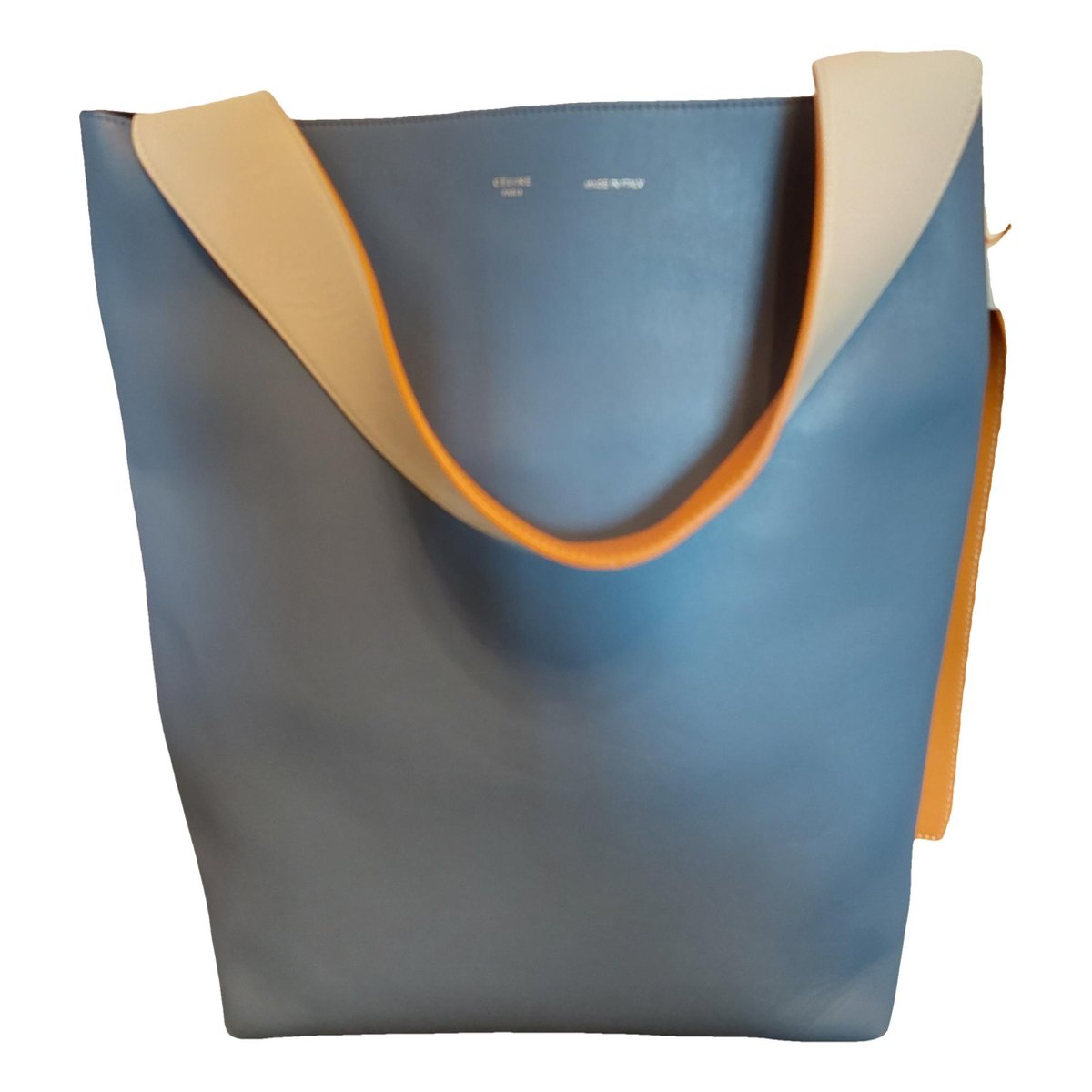 Twisted leather tote
