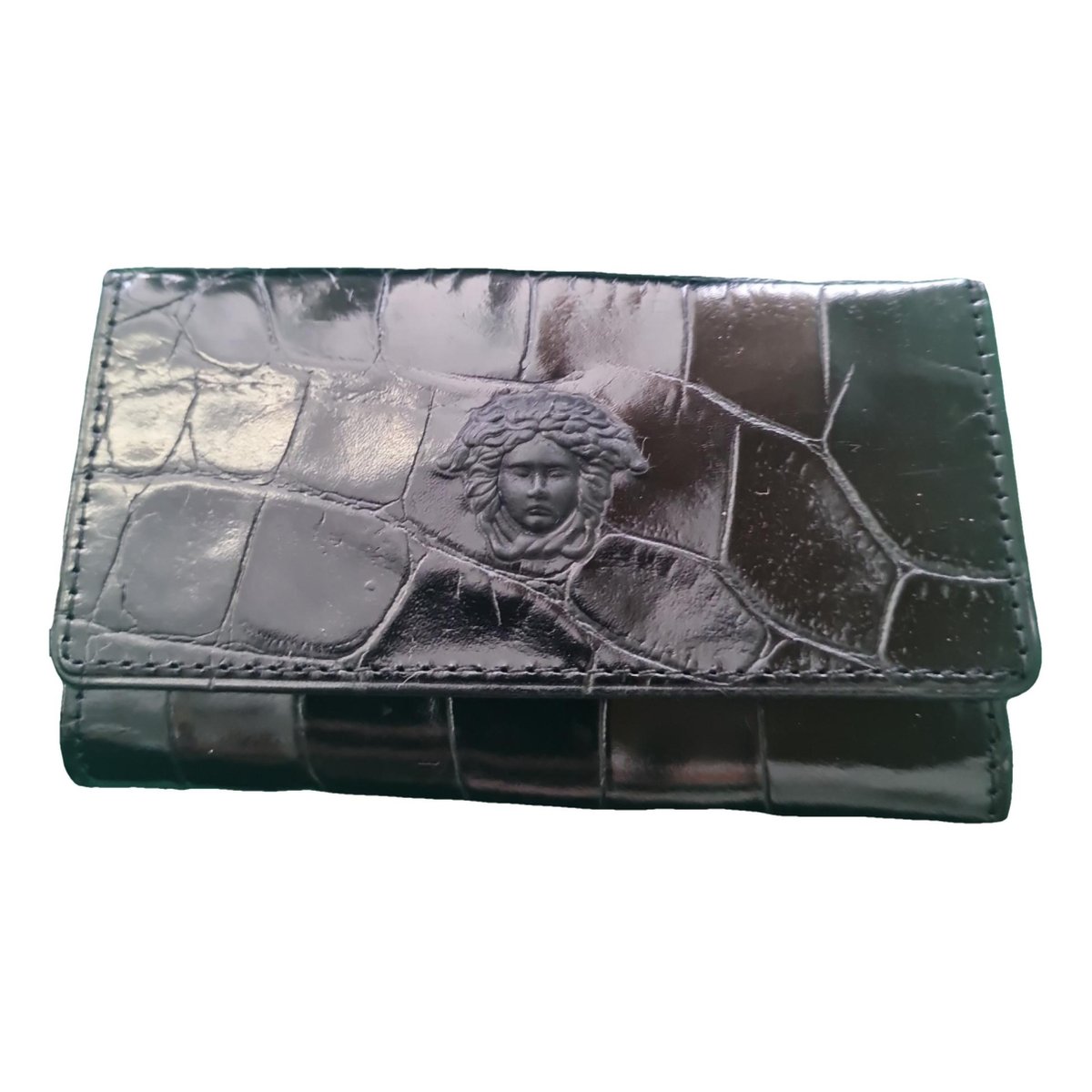 La Medusa leather key ring
