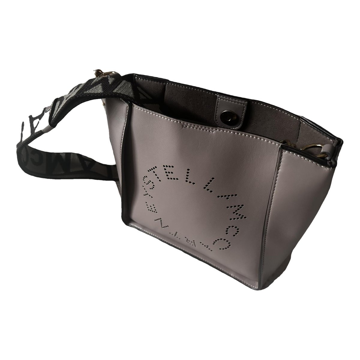 Logo vegan leather crossbody bag