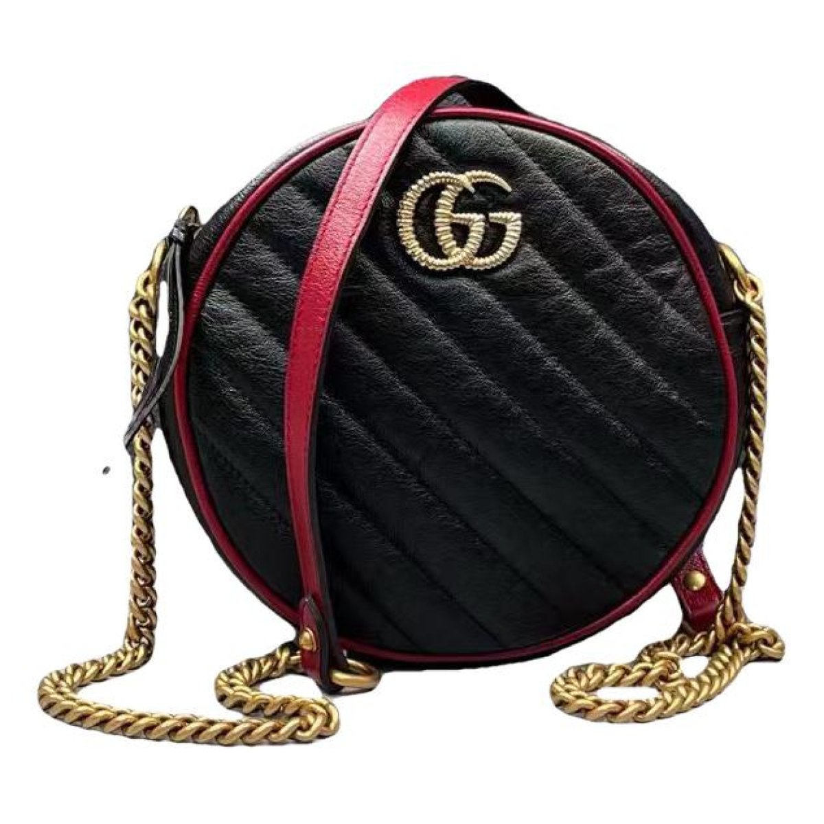 GG Marmont Round leather crossbody bag