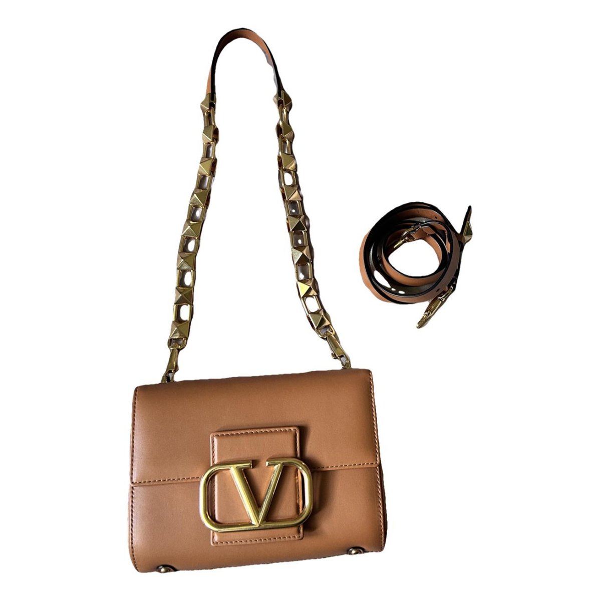 Stud Sign leather handbag